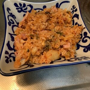 5分で夕飯完成！時短・簡単なキムチチャーハン！